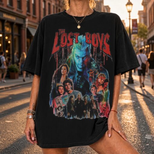 The Lost Boys Movie Poster T-Shirt, Retro 80s Vampire Graphic Tee