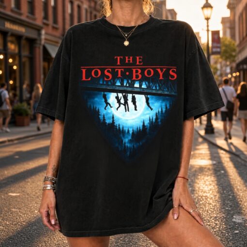 The Lost Boys Shirt, 1980s Horror Movie Tee | Vintage Vampire Graphic T-Shirt, Classic Cult Cinema Apparel, Retro Goth Unisex Top 1987