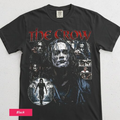 The Crow Retro 'It Can't Rain All The Time' T-shirt | 90s Gothic Movie Graphic Tee